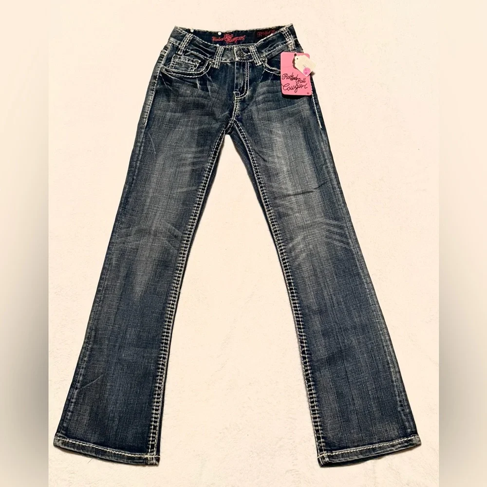 Rock & Roll Cowgirl Medium Rise Boot Cut Jeans - Picture 2 of 5